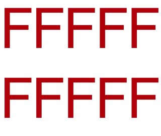 10 wetterfeste Klebebuchstaben groß – selbstklebend für Außen & Innen: „F“ (8 cm, rot)