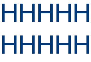 10 wetterfeste Klebebuchstaben groß – selbstklebend für Außen & Innen: „H“ (10 cm, blau)