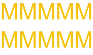 10 wetterfeste Klebebuchstaben groß – selbstklebend für Außen & Innen: „M“ (12 cm, gelb)