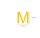 10 wetterfeste Klebebuchstaben groß – selbstklebend für Außen & Innen: „M“ (12 cm, gelb)