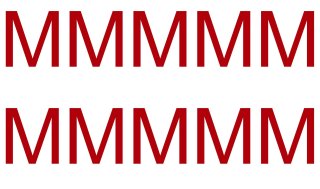 10 wetterfeste Klebebuchstaben groß – selbstklebend für Außen & Innen: „M“ (20 cm, rot)