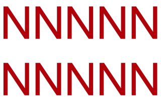 10 wetterfeste Klebebuchstaben groß – selbstklebend für Außen & Innen: „N“ (8 cm, rot)