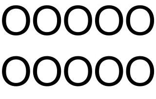 10 wetterfeste Klebebuchstaben groß – selbstklebend für Außen & Innen: „O“ (8 cm, schwarz)