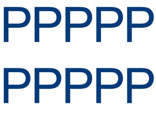 10 wetterfeste Klebebuchstaben groß – selbstklebend für Außen & Innen: „P“ (16 cm, blau)