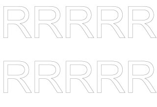 10 wetterfeste Klebebuchstaben groß – selbstklebend für Außen & Innen: „R“ (4 cm, weiß)