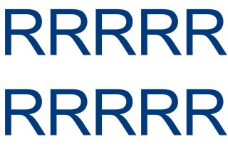 10 wetterfeste Klebebuchstaben groß – selbstklebend für Außen & Innen: „R“ (7 cm, blau)