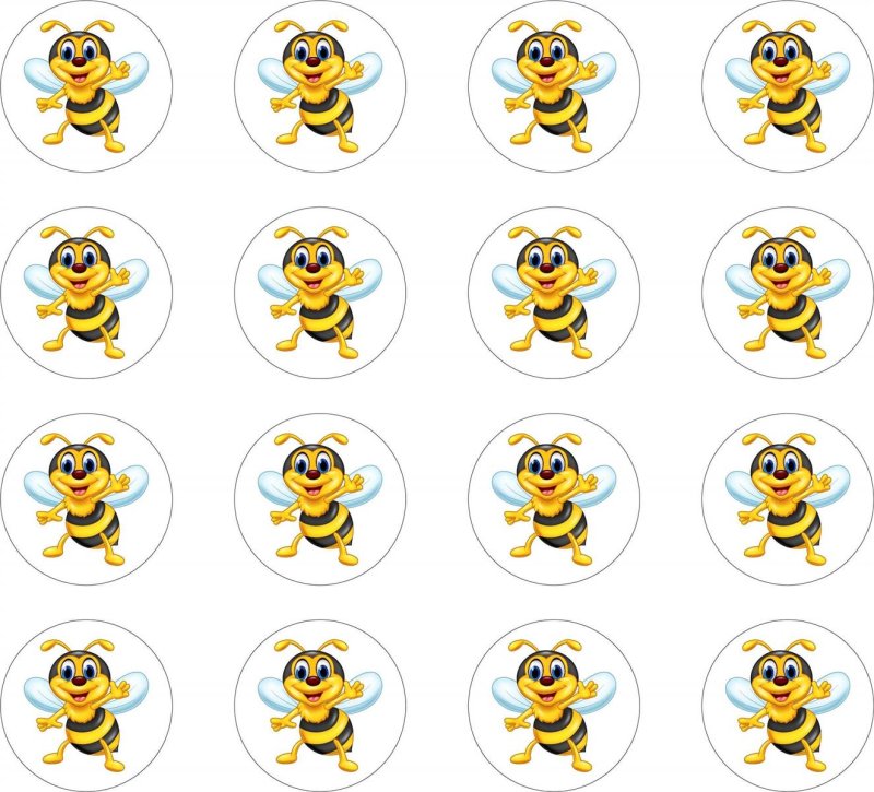 Aufkleber lustige Honig Biene 3,3 cm rund Sticker selbstklebend Autoa, 4,74  €