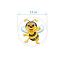 Aufkleber lustige Honig Biene 3,3 cm rund Sticker...