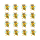 Setangebote Aufkleber – Lustige Honig Biene Sticker rund, wetterfest (36 Stück)