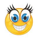 Smile Aufkleber – Lachendes Gesicht mit...