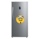 Blaue Augen mit Moustache und Brille – Stilvolle Aufkleber