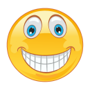 Lachend Hinterlistig Smile Aufkleber – Wetterfester Sticker für Innen und Außen (20 x 20 cm)