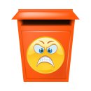 Böse Wütend Aufkleber – Wetterfester Sticker mit Blauen Augen