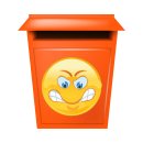 Sauer Gerunzelte Stirn Aufkleber – Wetterfester Sticker von Kleberio