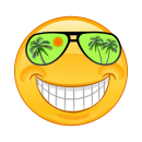 Smile Aufkleber – Lächelnd mit Grüner...