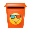 Grinsen mit 3D-Brille Aufkleber – Witziger Sticker für Innen und Außen