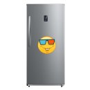 Grinsen mit 3D-Brille Aufkleber – Witziger Sticker für Innen und Außen