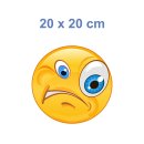 Empört-Sauer Aufkleber – wetterfester Sticker mit Ausdruck (20 x 20 cm)