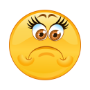 Trauriger Smile Aufkleber – wetterfest & langlebig