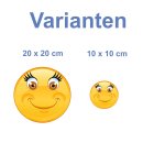Smile Aufkleber – freundlich lachend braune Augen,...