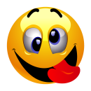 Smile Aufkleber – Lachender Sticker mit Zunge...