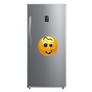 Mit roten Augen lachend – Wetterfester Smile Aufkleber