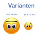 Erstaunter Gesichtsausdruck Aufkleber – Wetterfest...