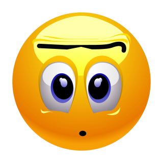 Erstaunter Gesichtsausdruck Aufkleber – Wetterfest und Vielseitig (10 x 10 cm)