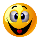 Smile Aufkleber – Lachen und Schielen, wetterfest...