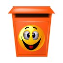 Smile Aufkleber – Lachen und Schielen, wetterfest & langlebig (20 x 20 cm)