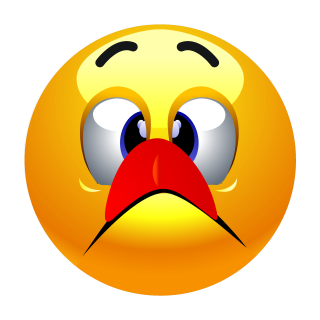 Schielen und Zunge an die Nase – Lustiger Smile Aufkleber