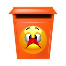 Schielen und Zunge an die Nase – Lustiger Smile Aufkleber (20 x 20 cm)