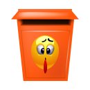 Langgezogener Smile-Aufkleber mit Zunge – wetterfest & langlebig