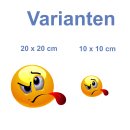 Gemein Zunge Rausstrecken Aufkleber – Wetterfester Spaß für Innen und Außen