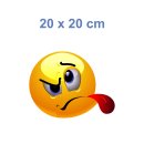 Gemein Zunge Rausstrecken Aufkleber – Wetterfester Spaß für Innen und Außen (20 x 20 cm)