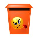 Gemein Zunge Rausstrecken Aufkleber – Wetterfester Spaß für Innen und Außen (20 x 20 cm)