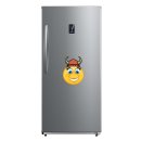 Lachen mit Wikinger Hut – Wetterfester Smile Aufkleber