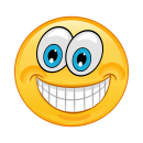 Smile Aufkleber – Lächelnd mit Zähnen,...