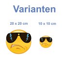 Sonnenbrille mit Blitz – Stilvoller Aufkleber in zwei Größen
