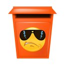 Sonnenbrille mit Blitz – Stilvoller Aufkleber in zwei Größen