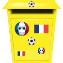 Aufkleberset Frankreich Flagge Fahne Fußball...