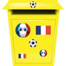Frankreich Flagge & Fußball Aufkleberset...
