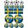 Schweden Flagge Aufkleber Set – Fußball Sticker für Auto, Wohnmobil & mehr
