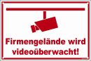 B-Ware: Grundstück - Videoüberwachung Schild...