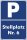 B-Ware: Stellplatz 6 Hinweis Parkplatzschild 20x30 cm gelocht