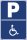 Parkplatz Schild 30 x 20 cm - Behindertenparkplatz - mit 4 Bohrlöchern (4mm) in den Ecken stabile Aluminiumverbundplatte