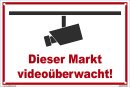 B-Ware: Dieser Markt - Videoüberwachung Schild 20x30...