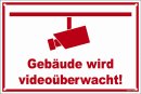 B-Ware: Gebäude - Videoüberwachung Schild 20x30...