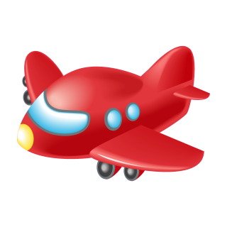 Flugzeug Aufkleber für Kinder – Roter Sticker für Auto, Fenster & mehr (10 x 14 cm)