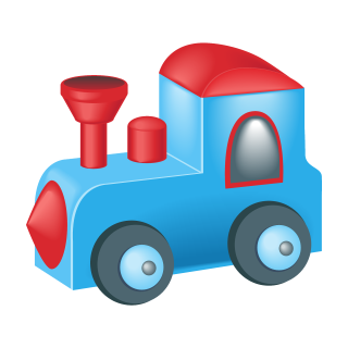 Lokomotive Aufkleber für Kinder – bunter Eisenbahn-Sticker, wetterfest (10 x 11 cm)